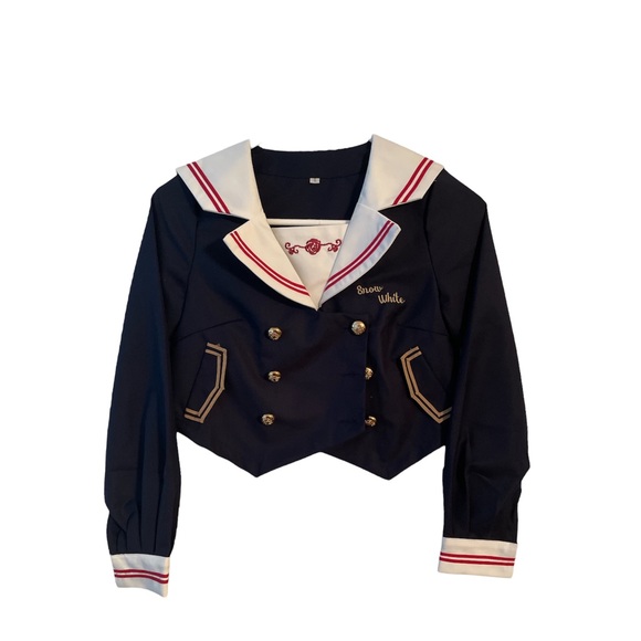 Anime Navy Blue Sailor Costume - Picture 1 of 4